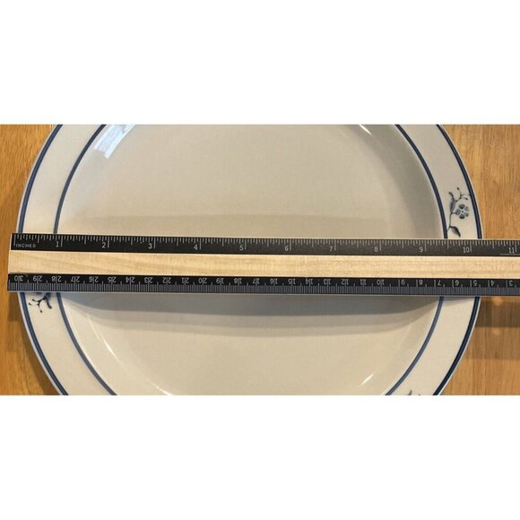 Brick Oven Stoneware Scandia Blue Dinner Plate‎ 10.5 Inch Vintage MCM Floral - Picture 2 of 3